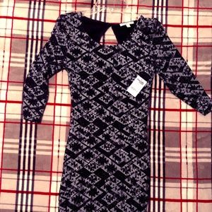 New Sexy Silver and Black Dress